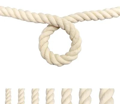 Obrázek produktu pro Bavlněná macramé šňůra pro DIY projekty, 16 mm, 4 metry