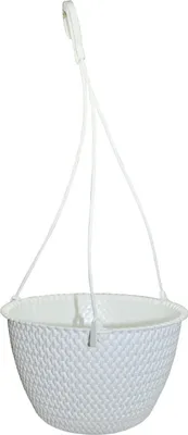 Produktbild von Blumentopf SPLOFY hängend WEISS 27 x16,6 cm