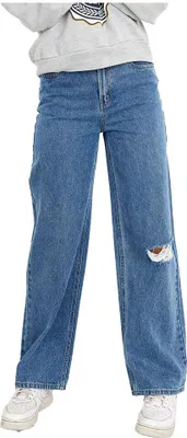 Produktbild von Name It Noizza Straight Hochtaillierte Jeans Blau 8 Years Mädchen Blau 8 Years