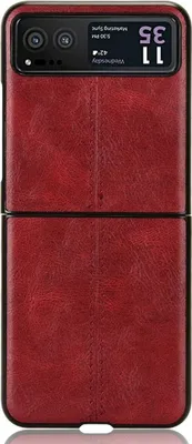 Produktbild von König Design Hülle kompatibel mit Motorola Moto Razr 40 Kunststoff Soft Handyhülle - Handy Case Rot