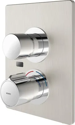 Productafbeelding van KWC AR douchearmatuur, model F5, hydraulisch, met thermostaat, voor inbouw, inclusief F-set, hygiëne-unit en 2 bypassventielen