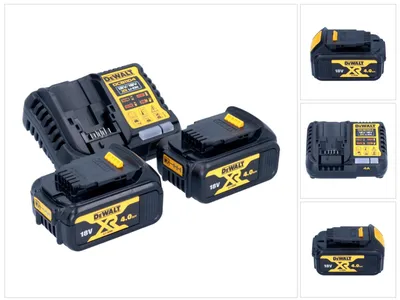 Produktbild von DeWalt DCB 1104 M2 Akku Starter Set 12 V / 18 V 2x Akku 4,0 Ah + DCB 1104 Ladegerät