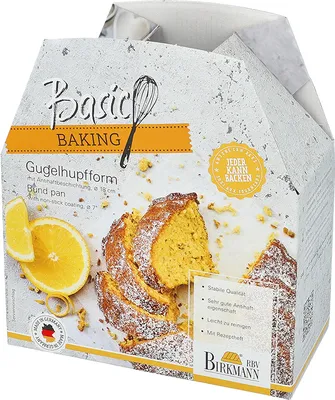Produktbild von BIRKMANN Gugelhupfform, Ø 18 x H 9 cm,  Germany, PFOA-frei, Mit Antihaftbeschichtung & Rezept
