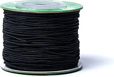 Zdjęcie produktu dla Elastyczny sznurek czarny 35 metrów - 0,8 mm