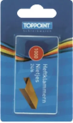 Image de Agrafes Stylex, carte blister de 1000 pièces 31100