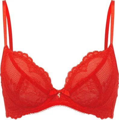 Produktbild von Gossard Lace Natural Push-Up BH Chilli Red 70 F