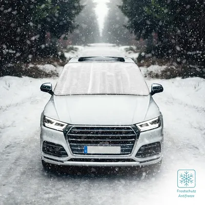 Produktbild von Navaris Auto Frontscheibenabdeckung Sonnenschutz Abdeckung - für alle PKW Modelle nutzbar - 150x70cm - auch als Frostschutz - Sommer Abdeckfolie