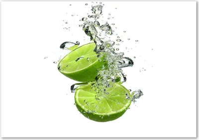 Produktbild von Tulup® Glas-Bild - 100 x 70 - Wandbild aus Glas - Wandkunst - Wandbild hinter gehärtetem Sicherheitsglas - Essen & Getränke - Limette Wasser - Grün