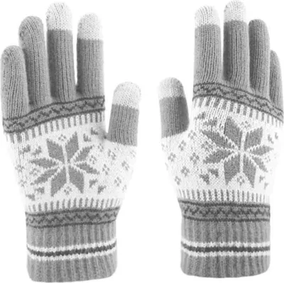Obrázok produktu pre Zimné Rukavice SF-39132 - Sivá/Biela M/L KP39132