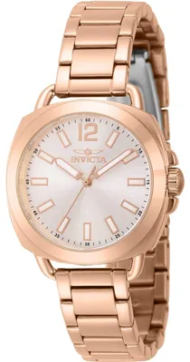Imagen del producto de Invicta Wildflower 46347 - Reloj de mujer - Movimiento de cuarzo - Acero inoxidable con esfera plateada - 32 mm