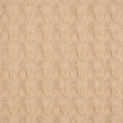 Produktbild von Waffelstoff Meterware Waffelpique soft Baumwolle uni sand 1,35m