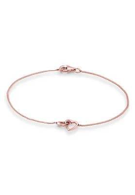 Produktbild von Elli Armband Herz Heart Verschlungen 925 Sterling Silber Rosegold