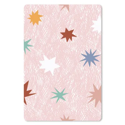 Produktbild von MuchoWow® Mauspad Mousepad Sterne - Rosa - Kinder 18x27 cm - Mousepads - Maus Mat - Pad - Mausunterlage