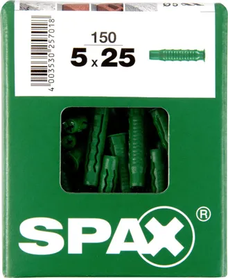 Image de SPAX® 4100000500257 SPAX® TYP-SD 4100000500257 Betondübel Ø 5 mm x 25 mm, 150 St.