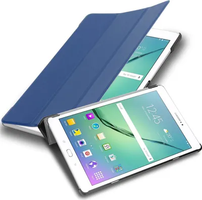Produktbild von Cadorabo Schutzhülle für Samsung Galaxy Tab S2 (9.7 Zoll) Tablet Hülle in Blau  Etui Case Cover Tasche Auto Wake up