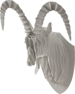 Produktbild von 3D Tierkopf-Wandbild Steinbock