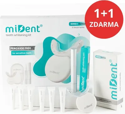 Obrázek produktu pro 1+1 sada pro bělení zubů sensi+ miDent