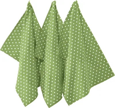 Produktbild von REDBEST Geschirrtuch Orlando" 3er-Pack grün 50x70 cm"
