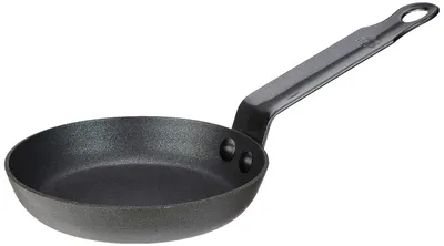 Antihaft-Pfanne aus Eisen, 12 cm, rund, schwarz