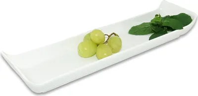 Porzellan-Platte - Servierplatte in Weiß Porzellan Weiß