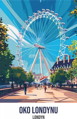 Produktbild von Plakat 50x70cm London Eye
