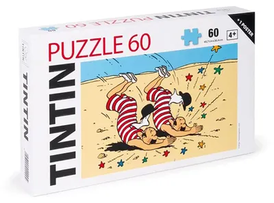 Obrázok produktu pre Puzzle "Tintin: Dupontovci v púšti", 60 dielikov + plagát, rozmer 45,7 x 30,4 cm (81562)