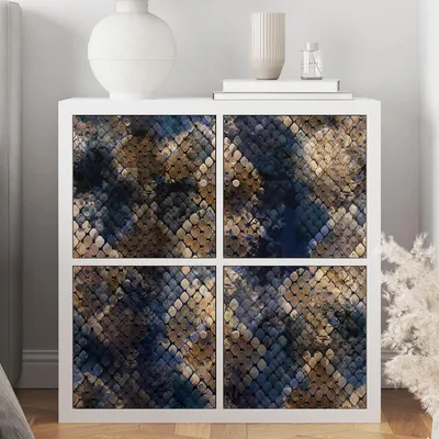 Produktbild von M?belaufkleber – Lumaléa – Abstrakt – Aufkleber + GLANZ-Schutzfolie – 1 Aufkleber – 55 x 55 cm