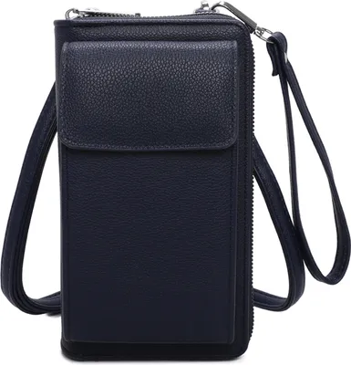 Produktbild von Handytasche Portemonnaie Damen Geldbörse Umhängetasche D.BLUE (Y-92)