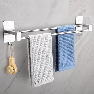 Productafbeelding van Zelfklevende Handdoekhouder zonder Boren - 64 cm