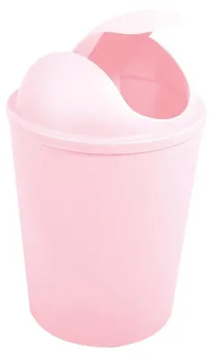 Produktbild von MSV Abfalleimer AKO 5,5 l mit Schwingdeckel pastellrosa, Polypropylen, Babyrosa,