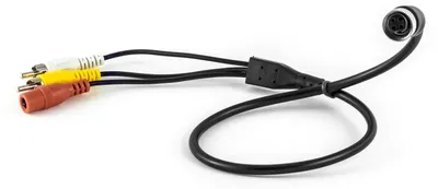 Produktbild von Carmedien 4-Pin-Rückfahrkamera Adapter-Kabel (RCA, A/V, Cinch) Stromversorgung 12-24 Volt Anschlußkabel Niedervoltbuchse