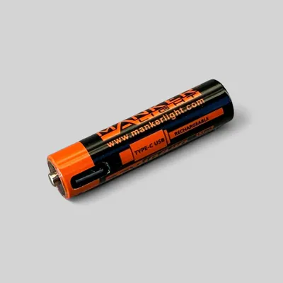 Produktbild von Manker AkkuTyp 10440 300 mAh mit USB-C Ladeanschluss wie Micro AAA Batterie