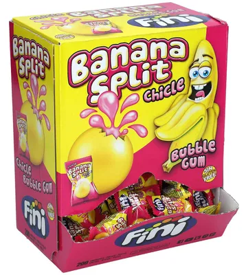 Produktbild von Fini Banana Split Bubble Gum 200er