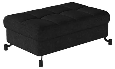 Produktbild von Stilvoller Hocker AZARI - schwarz 2