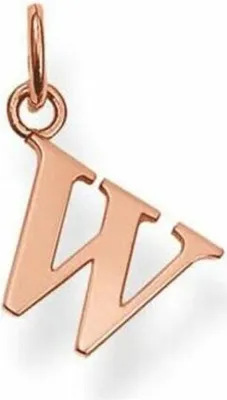 Produktbild von Thomas Sabo Pe610-415-12 Pendant Letter W Rosé
