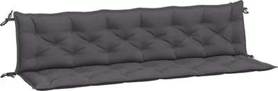 Produktbild von vidaXL Gartenbank-Auflagen 2 Stk. Anthrazit 200x50x7 cm Oxford-Gewebe
