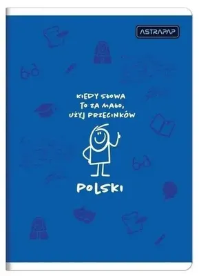 Obrázek produktu pro Sešit A5/60 stran, linkovaný, polský (10 ks) – ASTRA papírenské zboží
