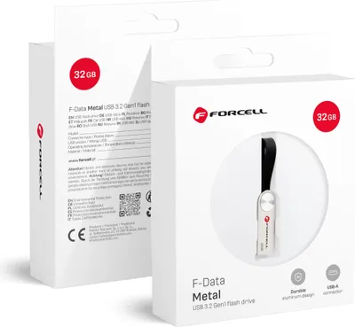 Obrázok produktu pre FORCELL F-DATA Metal USB kľúč 32 GB