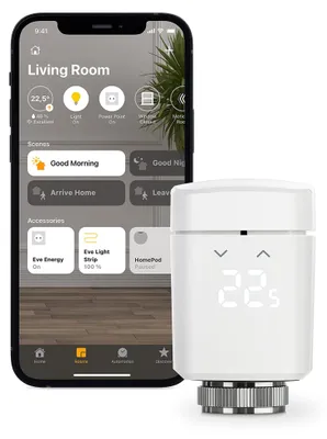 Obrázok produktu pre Inteligentný termostat na radiátor s LED displejom, Bluetooth a podporou HomeKit