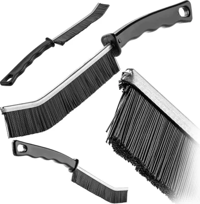 Produktbild von KADAX Fugenbürste mit ergonomischem Griff, Eckenreinigungsbürste, Reinigungsbürste für Fugen, Spaltreinigungsbürste, Fugenreinigungsbürste für Bad & Küche