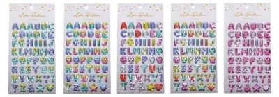 Productafbeelding van Sticker, 23 x 11 cm, alfabet met glitter