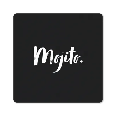 Produktbild von MuchoWow® Mauspad Mousepad Cocktail - Zitate - Mojito - Getränk - Text 30x30 cm - Mousepads - Maus Mat - Pad - Mausunterlage - Gaming