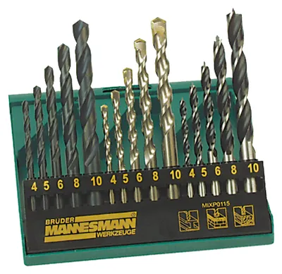 Produktbild von BRÜDER MANNESMANN Kombi-Bohrersatz M54315 15tlg.