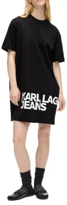 Produktbild von Karl Lagerfeld Jeans Damen Logo T-Shirt Dress Schwarz L