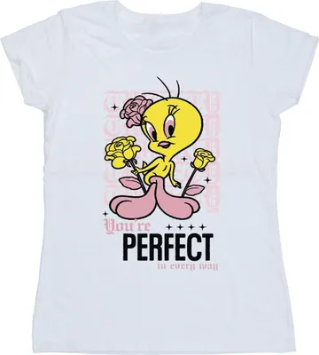 Produktbild von Looney Tunes - "You´re Perfect" T-Shirt für Damen BI54467 (XL) (Weiß)