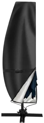 Immagine prodotto di Copertura protettiva per stendibiancheria, dimensioni 170x25x35 cm, colore nero, resistente alle intemperie e robusta