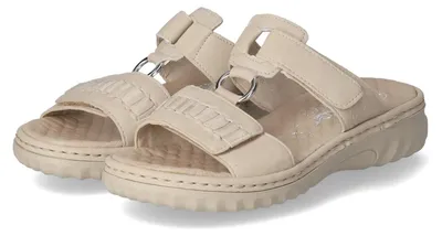 Produktbild von Rieker Damen Pantoletten Beige Synthetik Größe: 42
