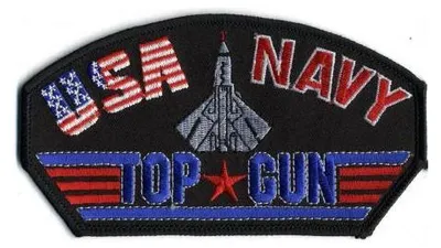Produktbild von Aufnäher - USA NAVY Top Gun - 00677 - Gr. ca. 14cm x 7,5cm