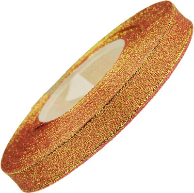 Obrázok produktu pre Glitzerband 12mm 27m - hnilobné zlato