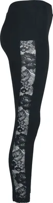 Produktbild von Urban Classics Leggings Damen Ladies Lace Striped Leggings schwarz S